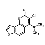 CAS#: 86799-45-3， 3-Chloro-4-(dimethylamino)-2H-furo[2,3-h]chromen-2-one