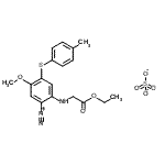 CAS#: 86808-51-7， 2-[(2-ethoxy-2-oxo-ethyl)amino]-5-methoxy-4-(p-tolylsulfanyl)benzenediazonium sulfate