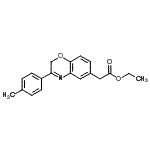 CAS#: 86818-22-6， Ethyl [3-(4-methylphenyl)-2H-1,4-benzoxazin-6-yl]acetate