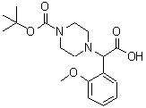 CAS#: 868260-20-2， (2-Methoxyphenyl)(4-{[(2-methyl-2-propanyl)oxy]carbonyl}-1-piperazinyl)acetic acid