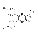 CAS#: 86870-09-9， 6,7-Bis(4-chlorophenyl)-3-methyl[1,2,4]triazolo[4,3-b][1,2,4]triazine