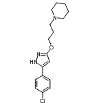 CAS 登录号：86871-46-7， 1-(3-{[5-(4-氯苯基)-1H-吡唑-3-基]氧基}丙基)哌啶