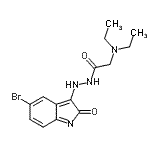 CAS 登录号：86873-11-2， N'-(5-溴-2-氧代-2H-吲哚-3-基)-2-(二乙基氨基)乙酰肼