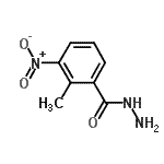 structure of CAS# 869942-83-6, 2-Methyl-3-nitrobenzohydrazide;2-methyl-1-nitrobenzene-3-carbohydrazide;2-Methyl-3-nitrobenzenecarbohydrazide;2-methyl-3-nitrobenzohydrazide