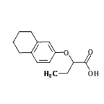 CAS 登录号：869947-98-8， 2-(5,6,7,8-四氢-2-萘基氧基)丁酸