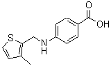 CAS#: 869950-51-6， 4-{[(3-Methyl-2-thienyl)methyl]amino}benzoic acid