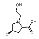 CAS#: 87026-08-2， (4R)-4-Hydroxy-1-(2-hydroxyethyl)-L-proline