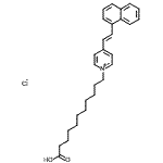 CAS#: 87045-04-3， 1-(10-Carboxydecyl)-4-[(E)-2-(1-naphthyl)vinyl]pyridinium chloride
