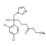 CAS#: 87049-51-2， Ethyl {[2-(2,4-dichlorophenyl)-2-hydroxy-3-(1H-imidazol-1-yl)propyl]sulfanyl}acetate
