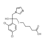 CAS#: 87049-56-7， 5-{[2-(2,4-Dichlorophenyl)-2-hydroxy-3-(1H-imidazol-1-yl)propyl]sulfanyl}pentanoic acid