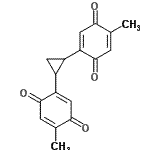 CAS#: 87050-85-9， 2,2'-(1,2-Cyclopropanediyl)bis(5-methyl-1,4-benzoquinone)
