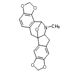 CAS#: 87099-54-5， 13-Methyl-5,7,17,19,25-pentaoxa-13-azaheptacyclo[12.10.1.0<sup>1,12</sup>.0<sup>2,10</sup>.0<sup>4,8</sup>.0<sup>15,23</sup>.0<sup>16,20</sup>]pentacosa-2(10),3,8,15,20,22-hexaene