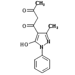 CAS#: 87100-61-6， 1-(5-Hydroxy-3-methyl-1-phenyl-1H-pyrazol-4-yl)-1,3-butanedione