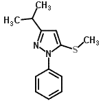 CAS#: 871110-03-1， 3-Isopropyl-5-(methylsulfanyl)-1-phenyl-1H-pyrazole