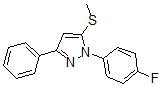 CAS#: 871110-08-6， 1-(4-Fluorophenyl)-5-(Methylthio)-3-Phenyl-1H-Pyrazole