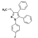 CAS#: 871110-21-3， 1-(4-Fluorophenyl)-3-(methylsulfanyl)-4,5-diphenyl-1H-pyrazole