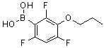 结构式 CAS# 871125-73-4, (2,4,6-三氟-3-丙氧基苯基)硼酸