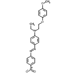 CAS#: 871126-38-4， N-Ethyl-N-[2-(4-methoxyphenoxy)ethyl]-4-[(E)-(4-nitrophenyl)diazenyl]aniline