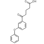 结构式 CAS# 871127-75-2, 5-氧代-5-(3-苯氧基苯基)戊酸