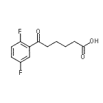 结构式 CAS# 871127-77-4, 6-(2,5-二氟苯基)-6-氧代己酸