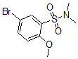 structure of CAS# 871269-16-8, 5-Bromo-2-Methoxy-N,N-Dimethyl-Benzenesulfonamide;5-Bromo-N,N-Dimethyl-2-Methoxybenzenesulphonamide 97%;5-BROMO-N,N-DIMETHYL-2-METHOXYBENZENESULPHONAMIDE;5-BROMO-N,N-DIMETHYL-2-METHOXYBENZENESULFONAMIDE