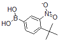 结构式 CAS# 871329-54-3, B-[4-叔丁基-3-硝基苯基]-硼酸