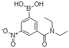 结构式 CAS# 871332-82-0, B-[3-[(二乙基氨基)羰基]-5-硝基苯基]-硼酸