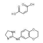 CAS#: 87135-04-4， N-(2,3-Dihydro-1,4-benzodioxin-6-yl)-4,5-dihydro-1H-imidazol-2-amine (2Z)-2-butenedioate (1:1)