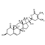 CAS#: 87168-24-9， (3beta,22R)-3,14,17,20-Tetrahydroxy-22,26-epoxyergosta-5,24-diene-1,26-dione