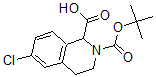 结构式 CAS# 871730-33-5, 6-氯-3,4-二氢-1,2(1H)-异喹啉二羧酸 2-叔丁酯