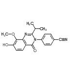 CAS#: 871814-49-2， 4-(7-Hydroxy-2-isopropyl-8-methoxy-4-oxo-3(4H)-quinazolinyl)benzonitrile