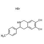 CAS 登录号:87203-96-1, 3-(4-甲基苯基)-1,2,3,4-四氢-6,7-异喹啉二醇氢溴酸盐(1:1)