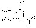 结构式 CAS# 872183-27-2, 3-烯丙基-4-乙氧基-5-甲氧基苯甲醛