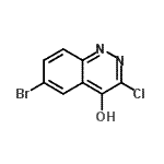 CAS#: 872284-86-1， 6-Bromo-3-chloro-4-cinnolinol