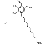 CAS#: 87251-90-9， 1-Dodecyl-4-formyl-3-hydroxy-5-(hydroxymethyl)-2-methylpyridinium chloride