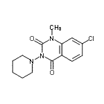 CAS#: 87296-69-3, 7-Chloro-1-methyl-3-(1-piperidinyl)-2,4(1H,3H)-quinazolinedione