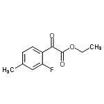 结构式 CAS# 873547-99-0, 乙基(2-氟-4-甲基苯基)(氧代)乙酸酯