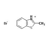 CAS#: 874-45-3， 2-Methyl-1,3-benzothiazol-3-ium bromide