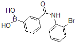 structure of CAS# 874288-30-9, B-[3-[[(2-Bromophenyl)Amino]Carbonyl]Phenyl]-Boronic Acid;3-[(2-Bromophenyl)Carbamoyl]Benzeneboronic Acid 98%;3-[(2-Bromophenyl)Carbamoyl]Benzeneboronic Acid;3-(2-BROMOPHENYLCARBAMOYL)PHENYLBORONIC ACID