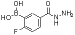 结构式 CAS# 874289-56-2, [2-氟-5-(肼基羰基)苯基]硼酸
