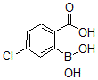 结构式 CAS# 874290-67-2, 2-硼酸基-4-氯-苯甲酸