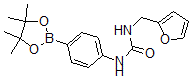 结构式 CAS# 874297-85-5, 4-(3-糠基脲基)苯硼酸频哪醇酯