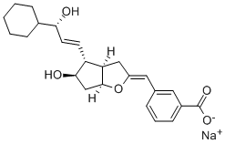 结构式 CAS# 87440-45-7, 他前列烯钠