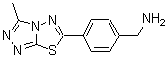 结构式 CAS# 875001-46-0, 1-[4-(3-甲基[1,2,4]三唑并[3,4-b][1,3,4]噻二唑-6-基)苯基]甲胺
