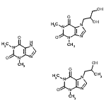 CAS#: 87531-63-3, 7-(2,3-dihydroxypropyl)-1,3-dimethyl-purine-2,6-dione, 1,3-dimethyl-7H-purine-2,6-dione, 7-(2-hydroxypropyl)-1,3-dimethyl-purine-2,6-dione