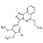 CAS#: 87540-54-3， 3-(3-Bromo-4,5-dimethoxyphenyl)-6-ethoxy[1,2,4]triazolo[3,4-a]phthalazine
