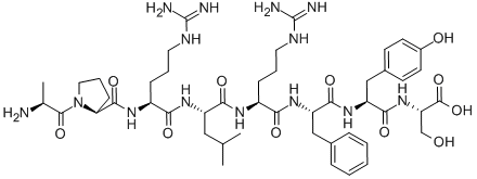 CAS 登录号:87549-53-9, 丙氨酰-脯氨酰-精氨酰-亮氨酰-精氨酰-苯丙氨酰-酪氨酰-丝氨酸