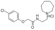 CAS#: 87576-10-1， 2-(4-Chlorophenoxy)-N-[2-(Hexahydro-1H-Azepin-1-Yl)Ethyl]-Acetamide Hydrochloride (1:1)
