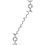 CAS#: 87581-16-6， N,N'-[1,4-Butanediylbis(imino-3,1-propanediyl)]bis(4-nitrobenzamide)
