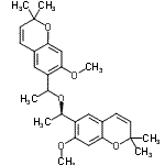 CAS#: 87592-85-6， 7-Methoxy-6-{(1R)-1-[1-(7-methoxy-2,2-dimethyl-2H-chromen-6-yl)ethoxy]ethyl}-2,2-dimethyl-2H-chromene